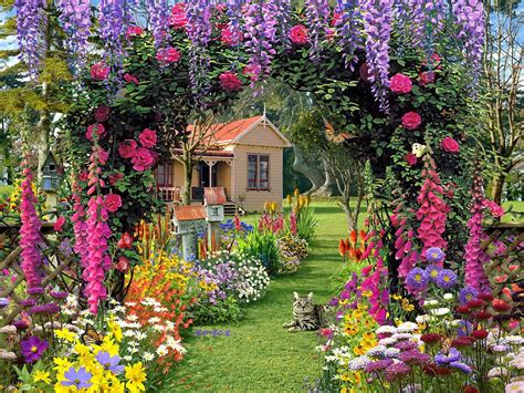 Flower Garden Backgrounds - Wallpaper Cave