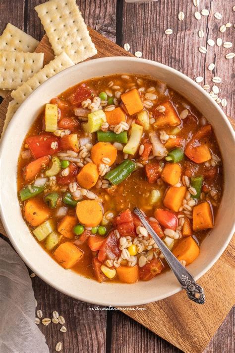 Hearty Slow Cooker Vegetable Soup - Midwestern Moms