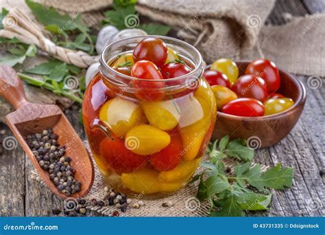 Preserved domestic tomato stock image. Image of kitchen - 43731335