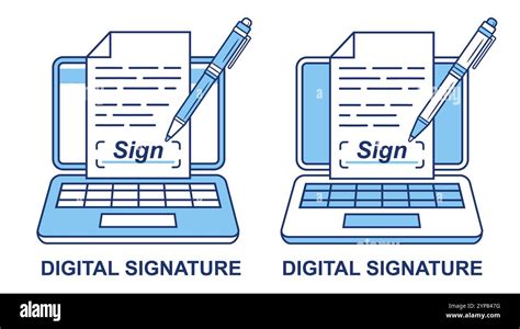 Digital agreement signing online Cut Out Stock Images & Pictures - Alamy