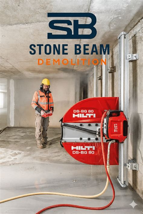 Cutting Concrete - Stone Beam Demolition