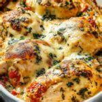 Baked Tuscan Chicken Casserole - Foodyhealthylife