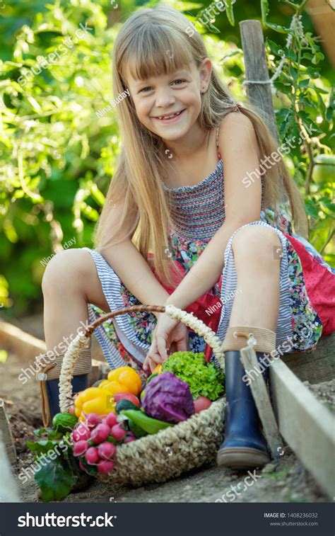 Child Vegetables Garden Stock Photo 1408236032 | Shutterstock