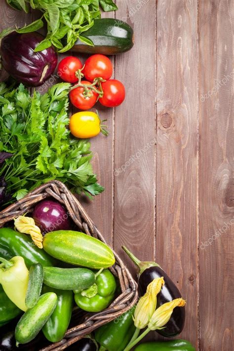 Fresh farmers garden vegetables Stock Photo by ©karandaev 79824564