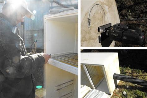 Refrigerator root cellar chimney vent