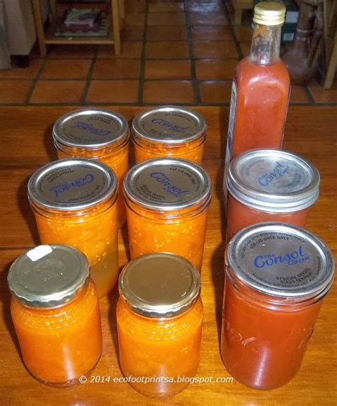 Eco Footprint ~ South Africa: Tomato preserves