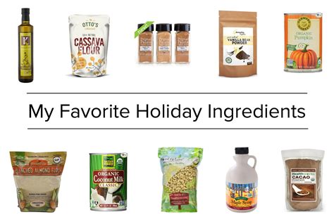 My Favorite Holiday Ingredients