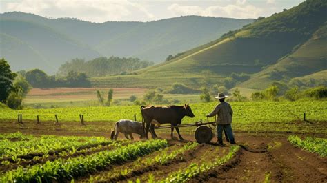 Farmer works on farm 28559441 Stock Photo at Vecteezy