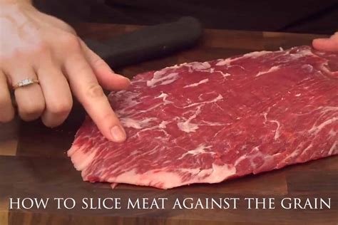 How To Slice Meat Against The Grain - Barefeet in the Kitchen
