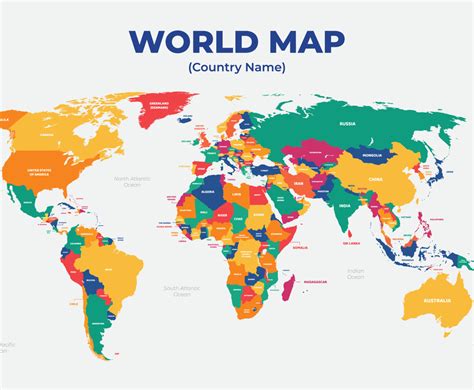 World Map Image Country Names - Infoupdate.org