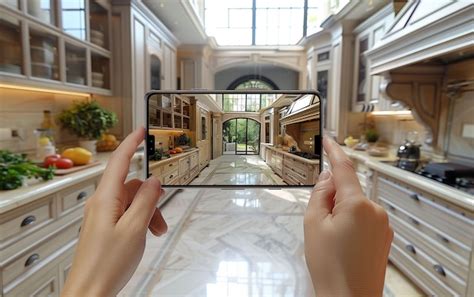 Premium Photo | Person capturing kitchen scene with camera Generative AI