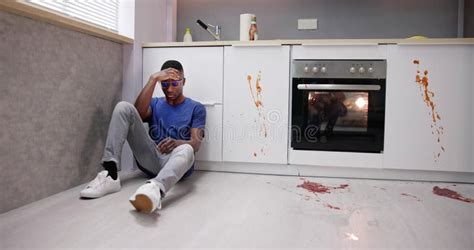 Messy Kitchen Food Spill Accident Stock Image - Image of mistake, spill ...