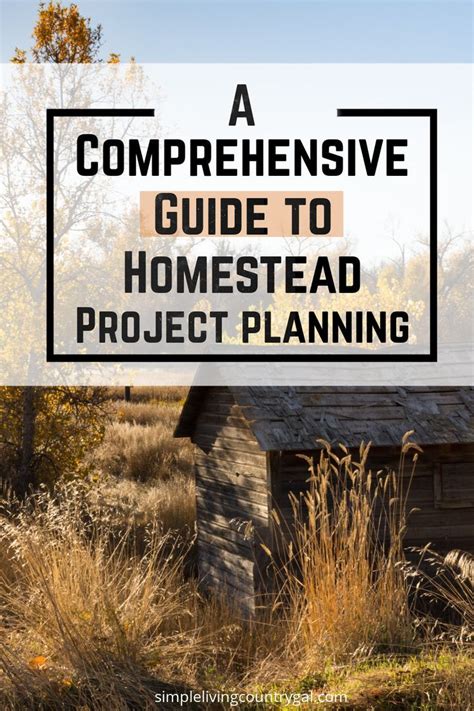Successfully Plan Projects for Your Homestead | How to plan ...