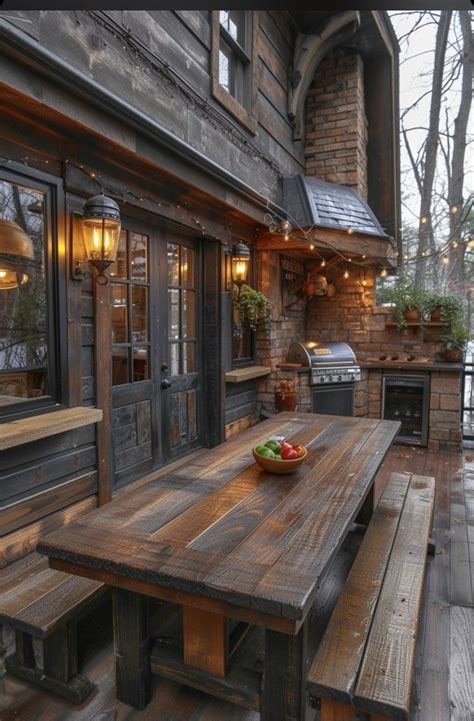 Rustic Outdoor Kitchen Design