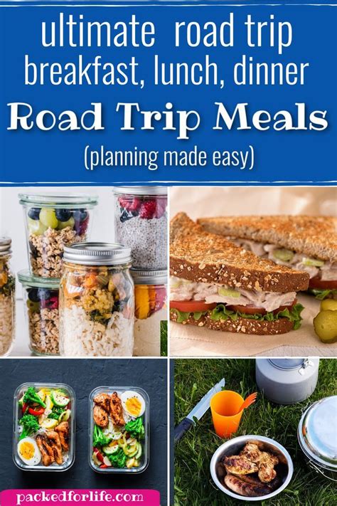 105+ Easy Road Trip Meals &amp; Snacks: Best Road Trip Food | Healthy road ...