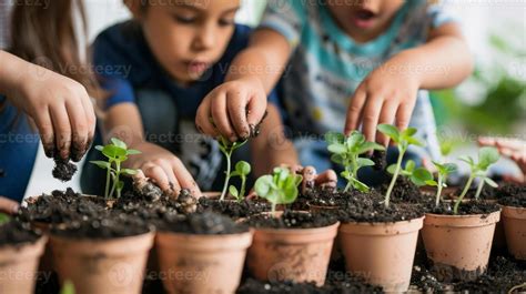 Children Planting Seeds Stock Photos, Images and Backgrounds for Free ...
