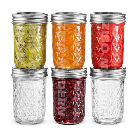 Wholesale 8 Oz Mason Jars Canning Jars Jelly Jars with Regular Lids and ...
