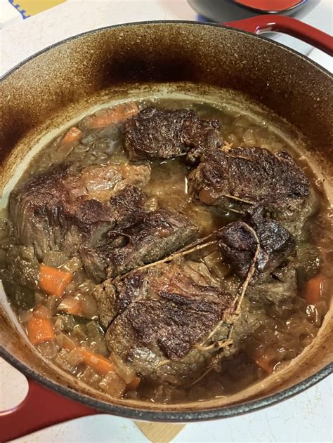 Braised beef from the Dutch oven : r/castiron