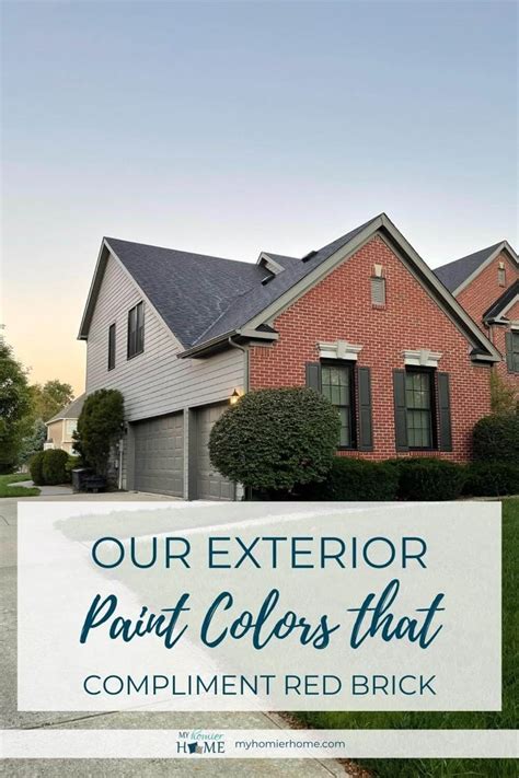Our Exterior Paint Colors that Compliment Red Brick | Brick house ...