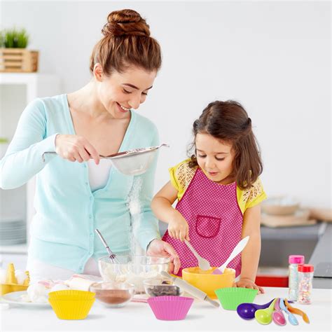26Pcs Kids Baking Cooking Set Fun PracticalToddler Safe Kitchen Tools ...