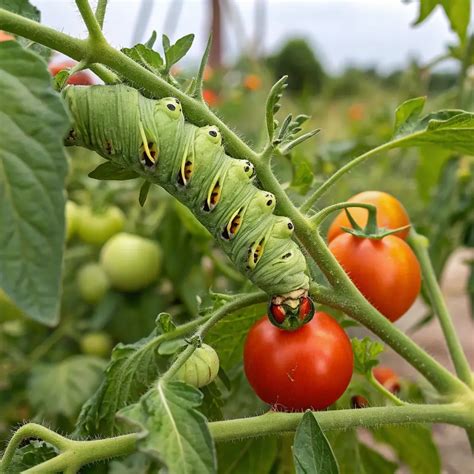 What organic pest control works best for tomato hornworms?