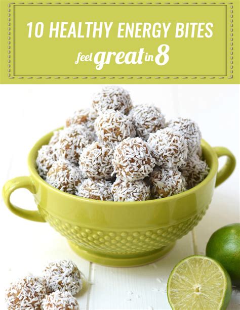 10 Healthy Energy Bites Recipes - Feel Great in 8 Blog