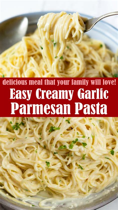 Easy Creamy Garlic Parmesan Pasta – Reserveamana