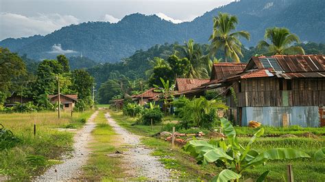 A Malays Village In Rural Background, Agriculture, Nature, Outdoor ...