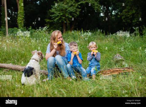 Snack on the nature Stock Photo - Alamy
