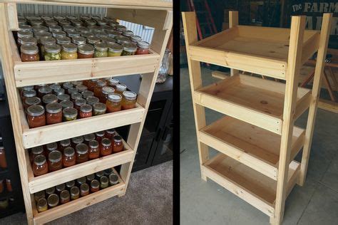 Simplest DIY method to build a sturdy canning jar shelf?