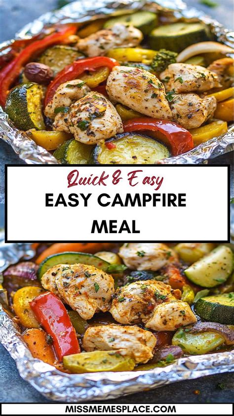 Delicious Foil Packet Chicken and Veggies Camping Meal | Recipe in 2025 ...