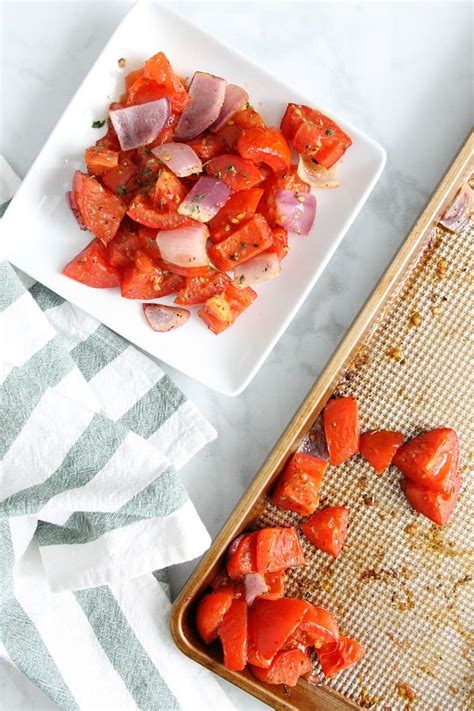 Sheet Pan Roasted Tomatoes - The Bitter Side of Sweet
