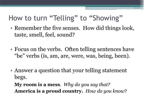 PPT - Showing AND Telling PowerPoint Presentation, free download - ID ...