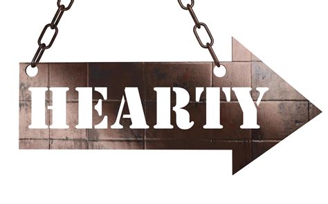 hearty word on metal pointer 5976307 Stock Photo at Vecteezy