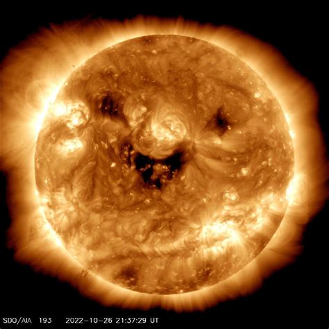 NASA caught the sun smiling down on us, literally : NPR