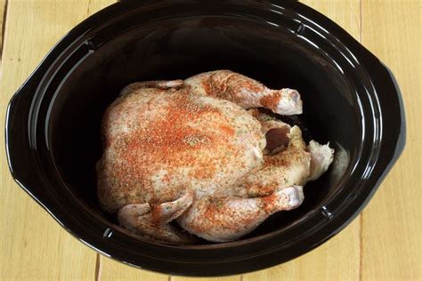 Crockpot Seasoned Whole Chicken Recipe