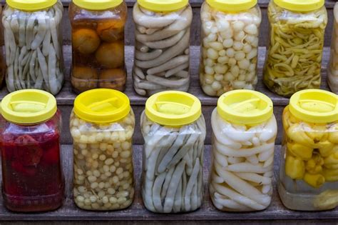 Premium Photo | Homemade pickled vegetables in jars ready to eatxa
