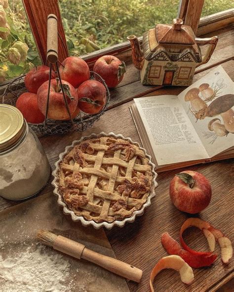 food apple pie fall autumn aesthetic cottagecore recipe cottage ...