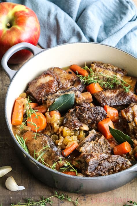 Cider braised short ribs with vegetables - Pook&#039;s Pantry Recipe Blog