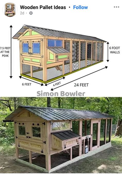 Chicken coop run enclosure building plans walk in secure backyard ...