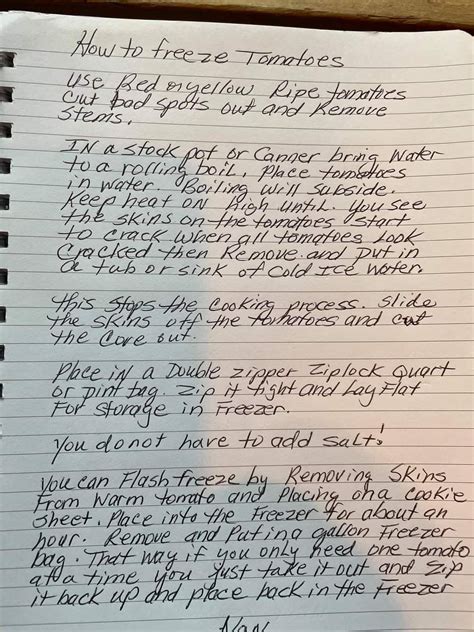 Vintage Handwritten Recipe Note