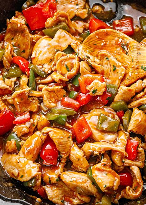 Pepper Chicken Stir Fry Recipe – Chicken Stir Fry Recipe with Peppers ...