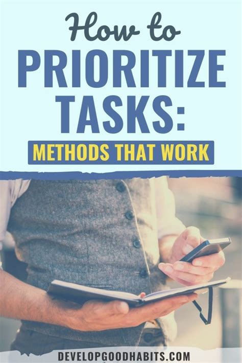 How to Prioritize Tasks: Methods That Work | Develop Good Habits