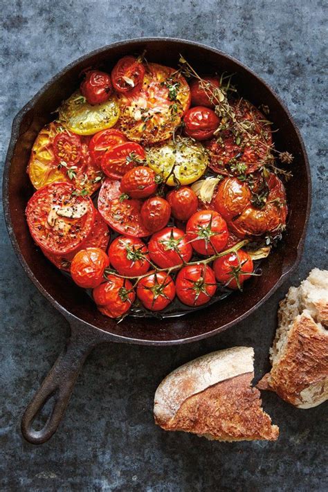 Roasted Tomatoes with Fresh Herbs | Fresh herb recipes, Tomato dishes ...