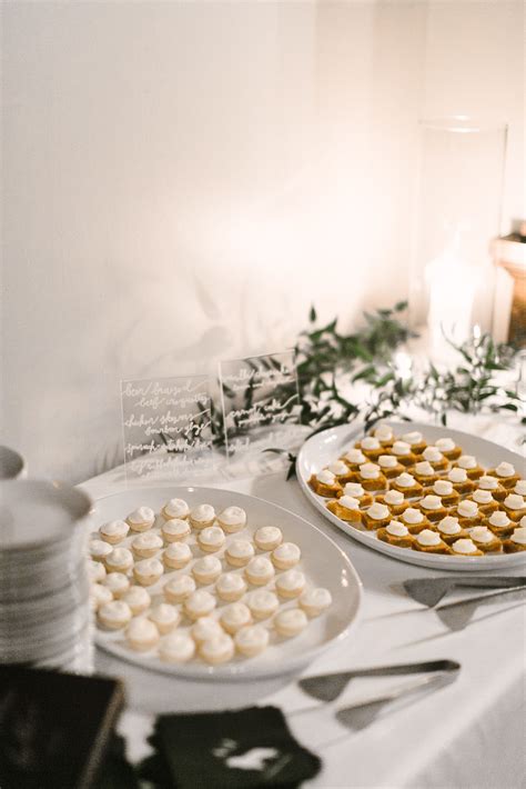 Dessert Table with Mini-Pies and Cream Puffs