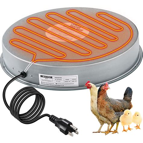 Poultry Waterer Drinker Heated Base, Chicken Water Heater 125 Watt ...