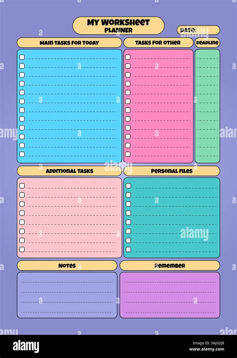Sheet organization Stock Vector Images - Alamy