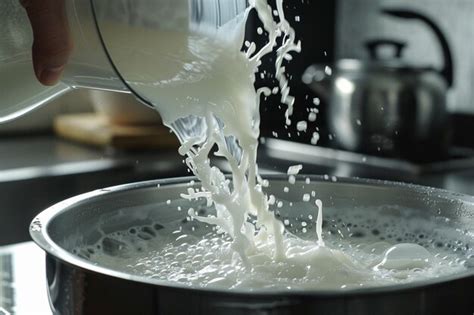 Adding milk slowly ar generative ai | Premium AI-generated image