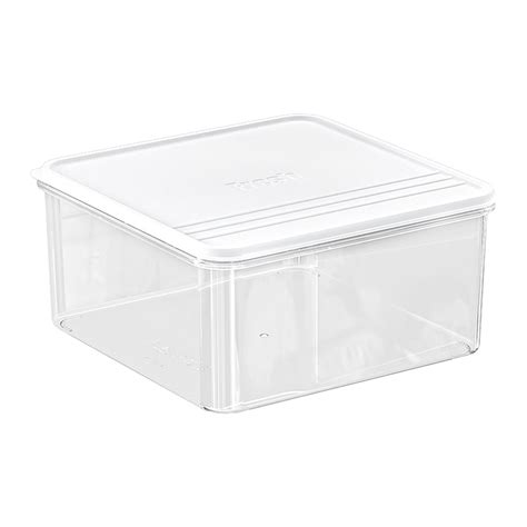 Stackable Refrigerator Cooler, Sealed Lid Food Storage, Transparent ...
