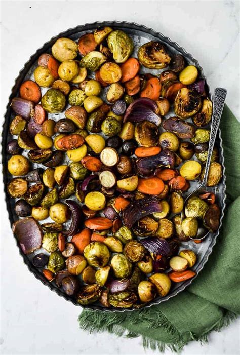 Holiday Oven Roasted Vegetables (Oil-Free) - Shane &amp; Simple